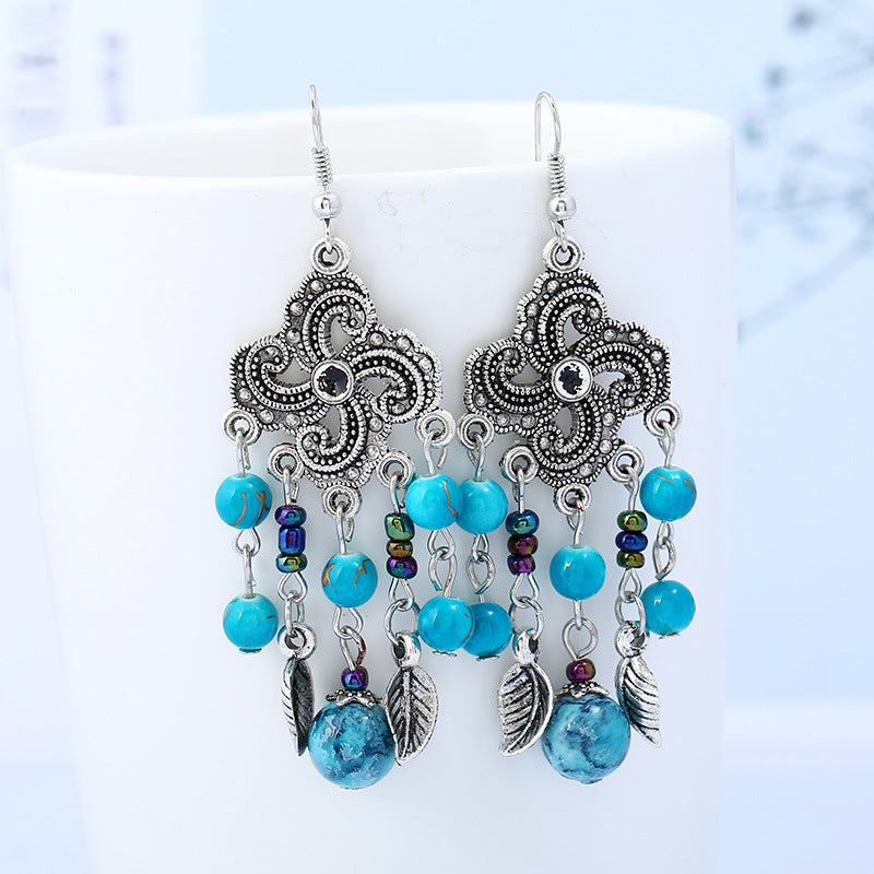 Wholesale Western Tassel Vintage Earrings